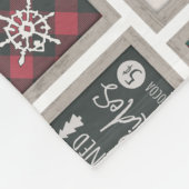 Peanuts | Ouderwets slee ritten patroon Fleece Deken (Hoek)