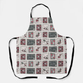 Peanuts | Ouderwets slee ritten patroon Schort (Voorkant)