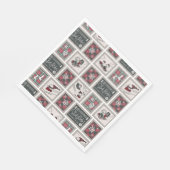 Peanuts | Ouderwets slee ritten patroon Servet (Hoek)