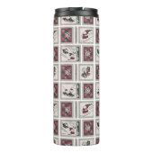 Peanuts | Ouderwets slee ritten patroon Thermosbeker (Achterkant)