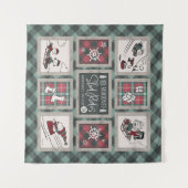 Peanuts | Ouderwets slee ritten patroon Wandkleed (Voorkant (horizontaal))