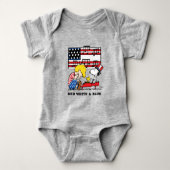 Peanuts | Patriottische Schroeder, Woodstock & Sno Romper (Voorkant)