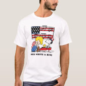Peanuts | Patriottische Schroeder, Woodstock & Sno T-shirt (Voorkant)