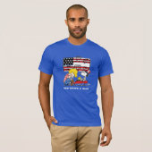 Peanuts | Patriottische Schroeder, Woodstock & Sno T-shirt (Voorkant volledig)