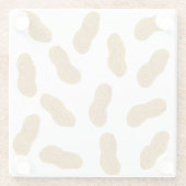 Peanuts Pattern Glazen Onderzetter (Achterkant)