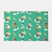 Peanuts Pepermint Dreams Sneeuwvlok Patroon Deurmat (Voorkant)