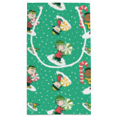 Peanuts Pepermint Dreams Sneeuwvlok Patroon Klein Cadeauzakje (Achterkant)