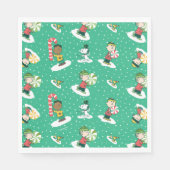 Peanuts Pepermint Dreams Sneeuwvlok Patroon Servet (Voorkant)