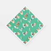 Peanuts Pepermint Dreams Sneeuwvlok Patroon Servet (Hoek)