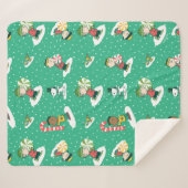 Peanuts Pepermint Dreams Sneeuwvlok Patroon Sherpa Deken (Voorkant (horizontaal))