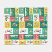 Peanuts Pepermint Dreams | vakantiepatroon Fleece Deken (Voorkant (Horizontaal))