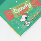 Peanuts Pepermint Dreams | vakantiepatroon Fleece Deken (Hoek)