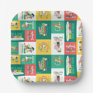 Peanuts Pepermint Dreams   vakantiepatroon Papieren Bordje