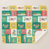 Peanuts Pepermint Dreams | vakantiepatroon Sherpa Deken (Voorkant (horizontaal))