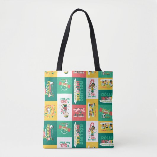 Peanuts Pepermint Dreams | vakantiepatroon Tote Bag (Voorkant)