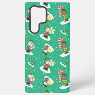 Peanuts Pepermunt Droom Sneeuwvlok Patroon Samsung Galaxy Hoesje