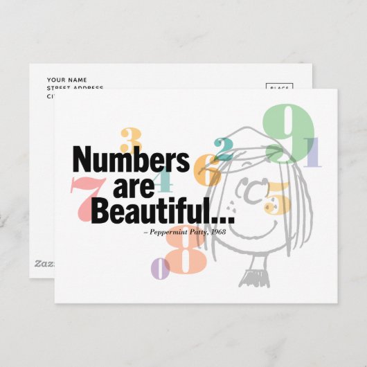 Peanuts | pepermunt Patty 1968 Briefkaart (Voorkant / Achterkant)