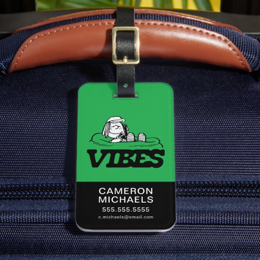 Peanuts | pepermunt Patty Vibes Bagagelabel (Voorkant Insitu 2)