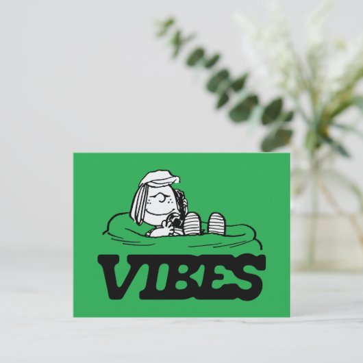 Peanuts | pepermunt Patty Vibes Briefkaart (Staand voorkant)