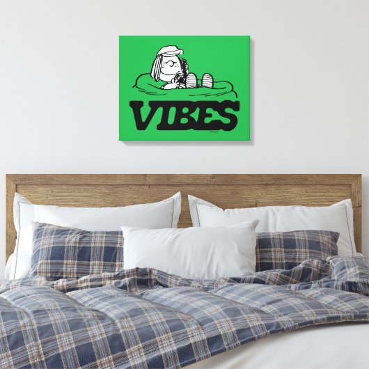 Peanuts | pepermunt Patty Vibes Canvas Afdruk (Insitu (Slaapkamer))