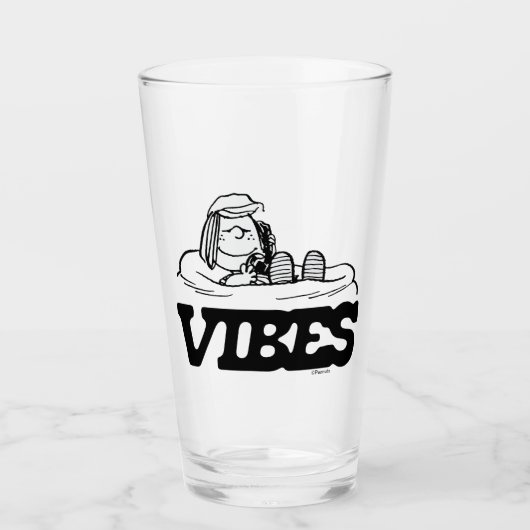 Peanuts | pepermunt Patty Vibes Glas (Voorkant)