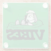 Peanuts | pepermunt Patty Vibes Glazen Onderzetter (Achterkant)