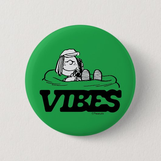 Peanuts | pepermunt Patty Vibes Ronde Button 5,7 Cm (Voorkant)