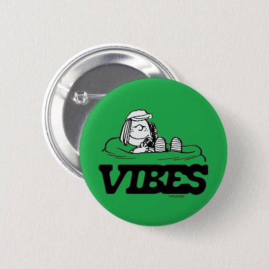 Peanuts | pepermunt Patty Vibes Ronde Button 5,7 Cm (Voorkant /achterkant)