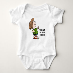 Peanuts pepermuntpatty duimen omhoog romper