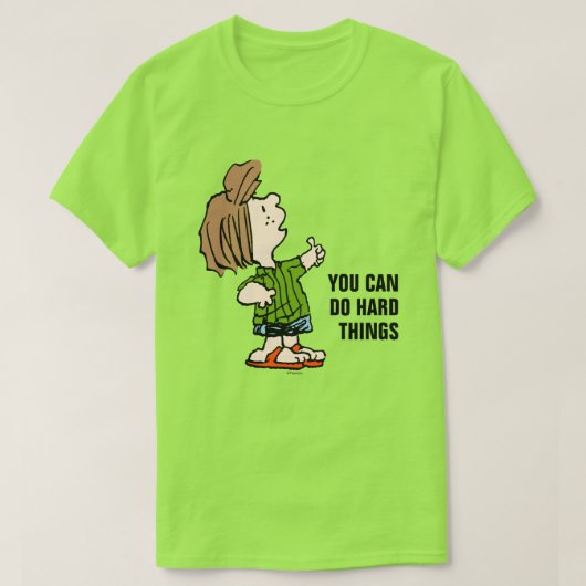 Peanuts | pepermuntpatty duimen omhoog t-shirt (Design voorkant)