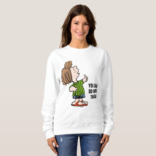 Peanuts | pepermuntpatty duimen omhoog trui (Voorkant volledig)