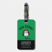 Peanuts | Peppermint Patty Ben je goed? Bagagelabel (Achterkant verticaal)