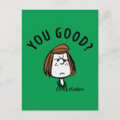 Peanuts | Peppermint Patty Ben je goed? Briefkaart (Voorkant)