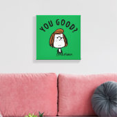 Peanuts | Peppermint Patty Ben je goed? Canvas Afdruk (Insitu (Woonkamer))