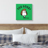 Peanuts | Peppermint Patty Ben je goed? Canvas Afdruk (Insitu (Slaapkamer))