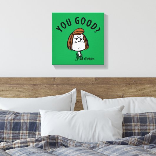 Peanuts | Peppermint Patty Ben je goed? Canvas Afdruk (Insitu (Slaapkamer))