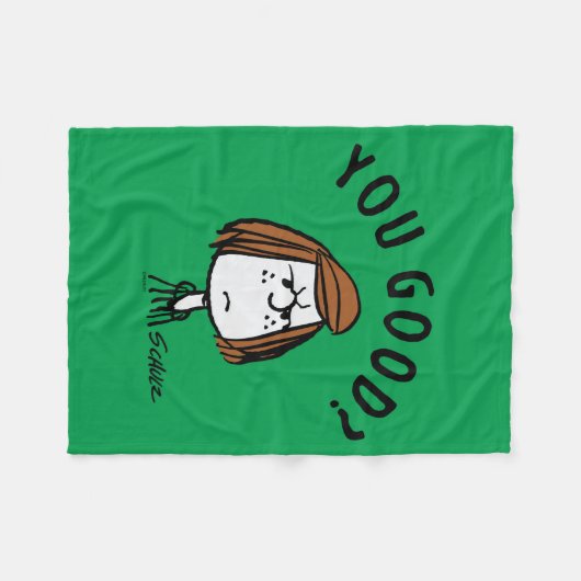 Peanuts | Peppermint Patty Ben je goed? Fleece Deken (Voorkant (Horizontaal))
