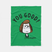 Peanuts | Peppermint Patty Ben je goed? Fleece Deken (Voorkant)