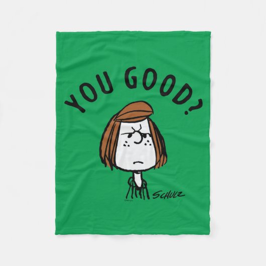 Peanuts | Peppermint Patty Ben je goed? Fleece Deken (Voorkant)