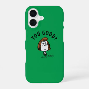 Peanuts   Peppermint Patty Ben je goed? iPhone 16 Hoesje