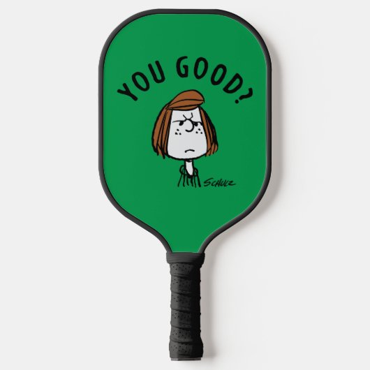 Peanuts | Peppermint Patty Ben je goed? Pickleball Paddle (Voorkant)