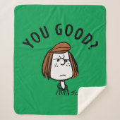 Peanuts | Peppermint Patty Ben je goed? Sherpa Deken (Voorkant)