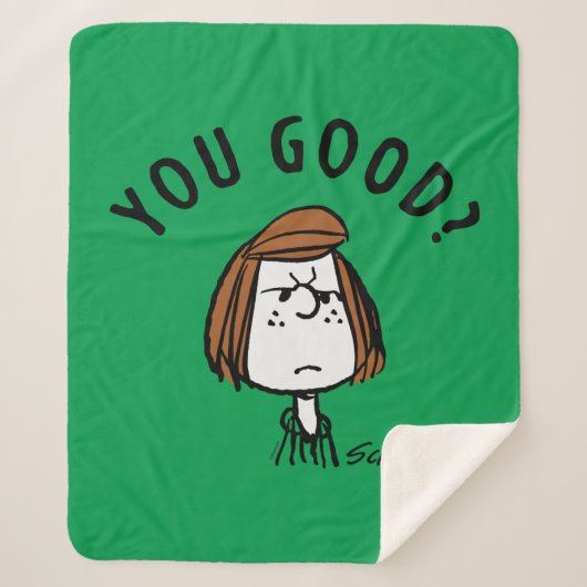 Peanuts | Peppermint Patty Ben je goed? Sherpa Deken (Voorkant)