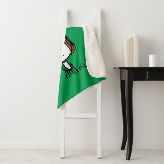 Peanuts | Peppermint Patty Ben je goed? Sherpa Deken (In situ)