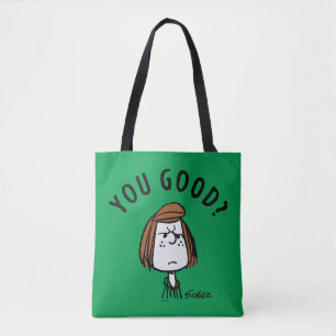Peanuts   Peppermint Patty Ben je goed? Tote Bag