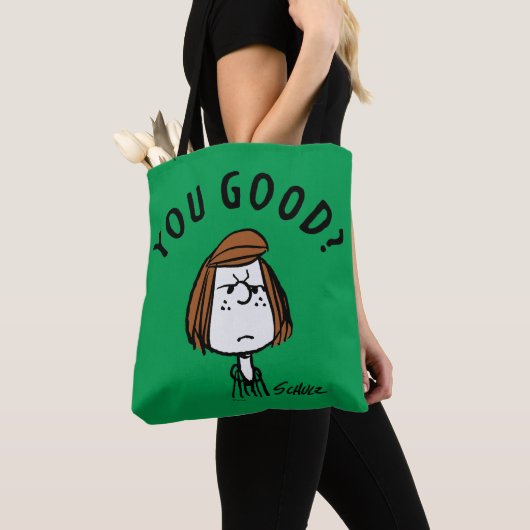 Peanuts | Peppermint Patty Ben je goed? Tote Bag (Dichtbij)