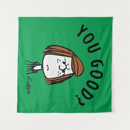 Peanuts | Peppermint Patty Ben je goed? Wandkleed (Voorkant (horizontaal))