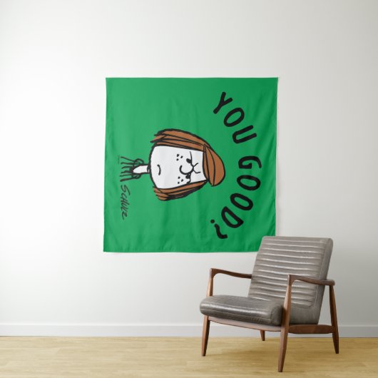 Peanuts | Peppermint Patty Ben je goed? Wandkleed (In Situ (horizontaal))