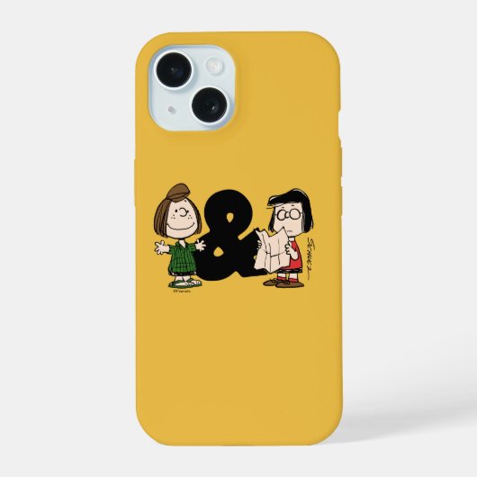 Peanuts | Peppermint Patty & Marcie iPhone 15 Case (Achterkant)