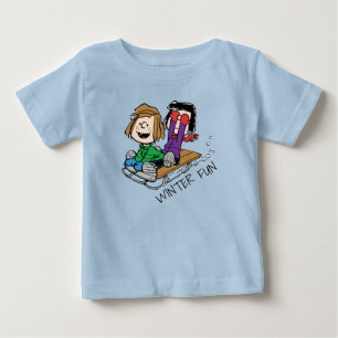 Peanuts Peppermint Patty & Marcie Sled Riding